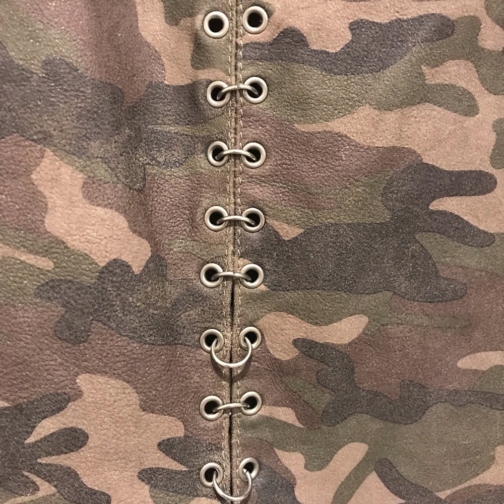 Haute Hippie Leather Mini Camo - Picture 7 of 7